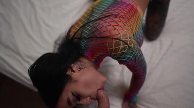 I saw a tourist jerking off on the street and fucked her hard in the room