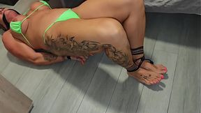 Tied up and writhing for mercy  Bondage