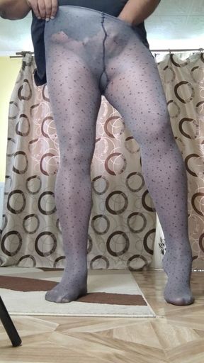 Legs in Sexy Patterned Stockings