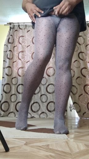 Legs in Sexy Patterned Stockings