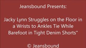 Jacky Lynn Bound Wrists to Ankles - WMV