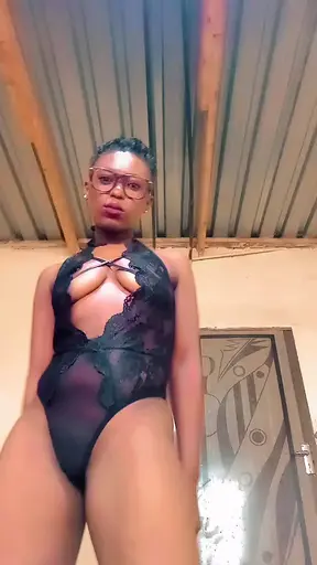 Black woman in black