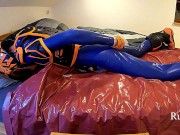 Rubberboy with toys and sneaks