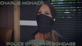 Charlie Monaco - Police Officer Captured By Villain H265 MP4 4K ( Bondage , Tape Bondage , Tape Gagged , Blenderm Tape , Clear Tape Gag , Tape Gag , BDSM , Police , Sponge Stuffing , OTN Gag )