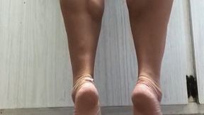 Barefoot Tippy Toes Calf Play