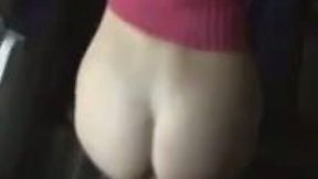 Kinky short haired casual chick gets fucked by me right in the train