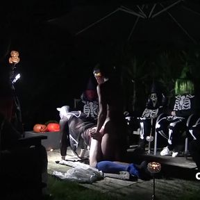 Porn cam in the night for Halloween