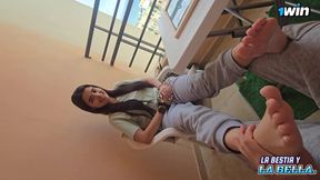 Balcony booty begging, buddy's babe beguiled -