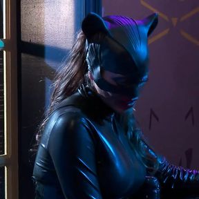 The Catwoman Is Enjoying Getting Drilled Hard with Her Friends in the Dark Lair