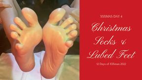 Christmas Socks & Lubed Feet - XXXmas 2022 Day 4