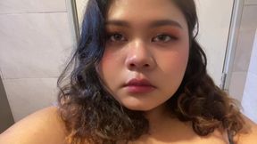 Teasing before shower