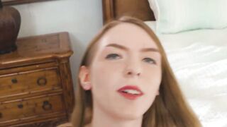 UNBELIEVABLE COUPLE NEXT DOOR! Teenage Celestina Blooms GETS MORTIFIED BY MANS HAND AND SWALLOWS EVERYTHING!