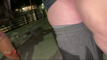 Latina wife gets gangbanged on the bridge by three guys