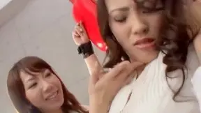 Uncensored Group Lesbian Fetish Sex with Brunette Fem Dom Teacher in Stockings and