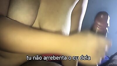 Her husband ordered me to punch her hard in the butt, submissive cuckold's wife