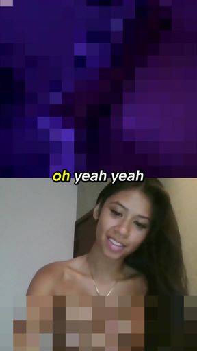 Amateur with big tits shows off her round ass