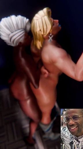 Transgender Storm Fucking Thicc Ass Emma Frost Against the Wall