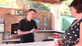 AuntJudysXXX - Horny Vacationing MILF Jojo Seduces the Bartender