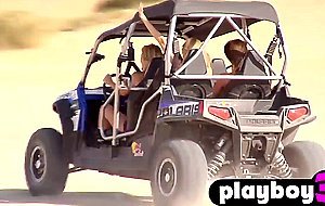 Crazy lesbians having a perfect fun in the fast truck