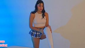 college student having sex after classes in a hotel with her best friend