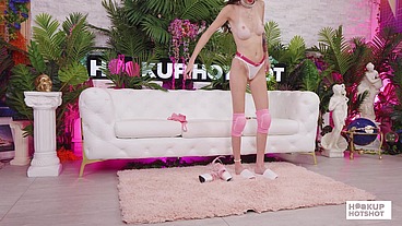 BTS - Sophie Tyler Changes Into Tiny Outfits Behind The Scenes!