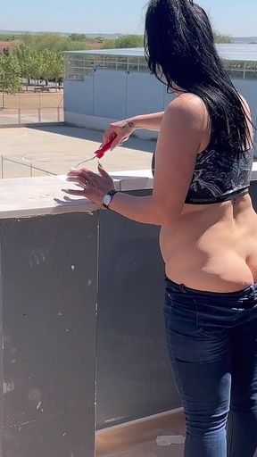 Amazing Buttcrack Painted My Third