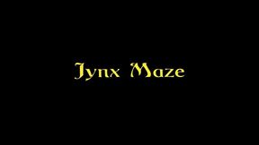 jynx maze swallows cum after gloryhole blowjob with billy glide