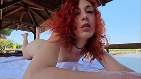 Hot Red girl gets Fisted after a relaxing massage.