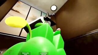 Sluty Gnarpy Gets Ravaged In Elevator ;trio