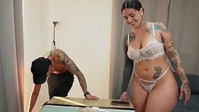 Played strip poker with my thicc Latina stepsister and when she get fully naked I fucked her
