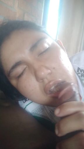 Sucking My Stepbrother's Cock