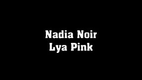 lya pink and nadia noir share blowjob creampie in interracial threesome