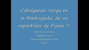cabalgando la verga del repartidor de pizzas. Fabicross Morena