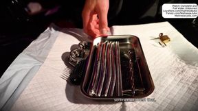 Mistress Julia tests new slave's endurance with urethra play, electro, and CBT handjob