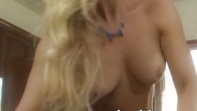 OLDER WOMAN Cherie De Ville licks her own enormous pussy and facesits