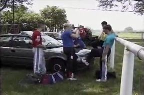 Ko And Stripped Biker In Boots