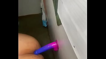 Bbw play with her dildo