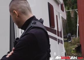 BangVan - Security Breach: Jennifer Mendez Caught Masturbating at the Parking Lot and gets Searched by Security