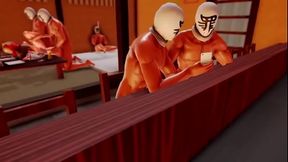 Sanae &amp_ Reimu . Gangbang.