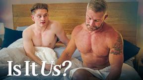 ”Older Man Unsure About Sexy University Jock's Intentions”