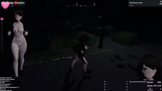 A walk in the park led to an action of exhibitionism. The woman was delighted by the gawps of strangers. part two