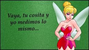 Curvy brunette sucks and rides lucky cock in a Spanish JOI game