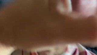 Putting on and ejaculating on a pair of boxer shorts from sarges laundry basket