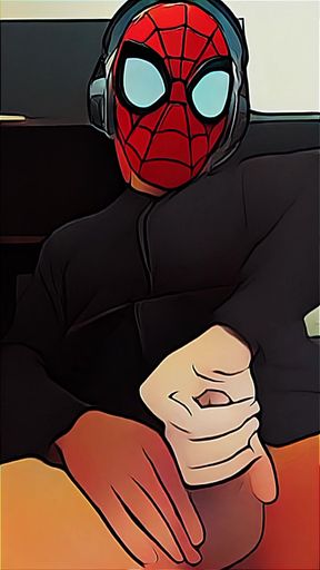 spiderman jerking off