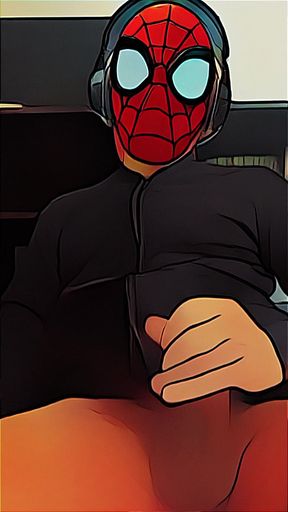 spiderman jerking off