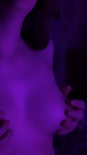 Neighbor's Big Bouncing Breasts. I Squeeze Nipples to the Moaning