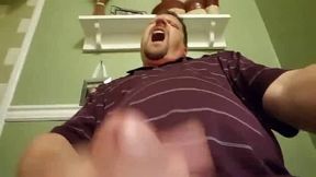 Big-Cock Daddy Strokes His Meat