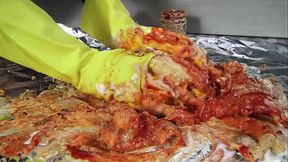 Humiliation Take Away! Goddess Perfecta'_s lunch package for pig gourmets!