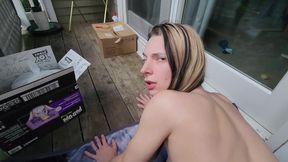 Public Porch Fuck