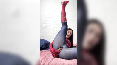 SPIDER-MAN shags including a large CUCUMBER unto they jets CUMMING